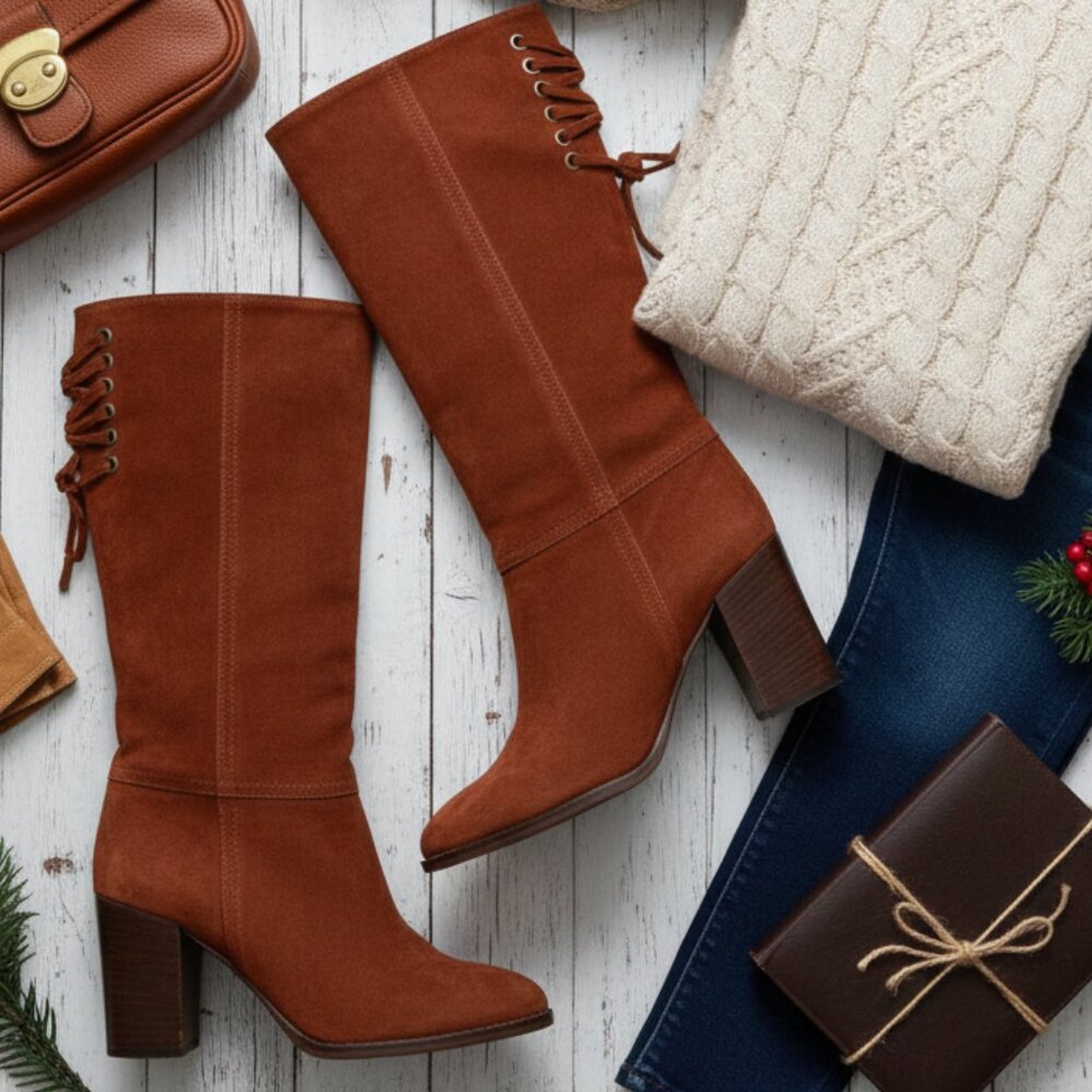 Authentic Coach Coty Suede Boots